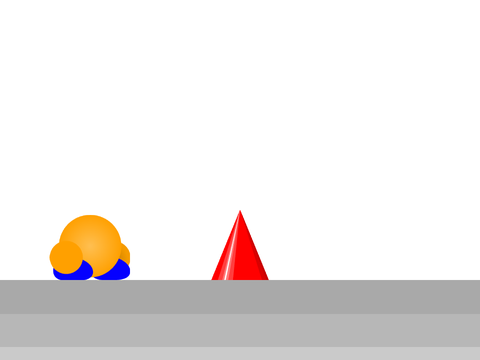 Title screen combined with game