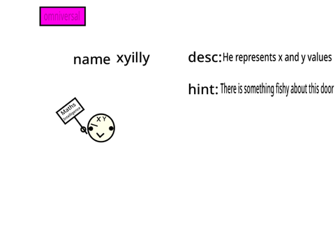 Xyilly (Omniversal silly with puzzle concept)
