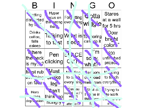 ADHD Bingo remix