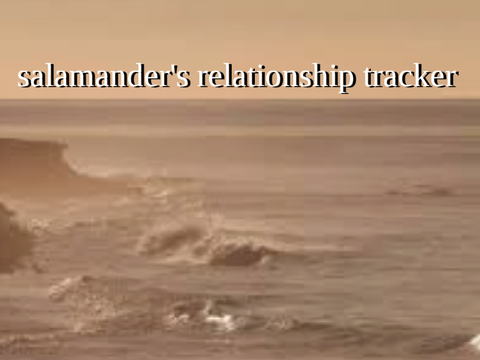 salamander's relationship tracker