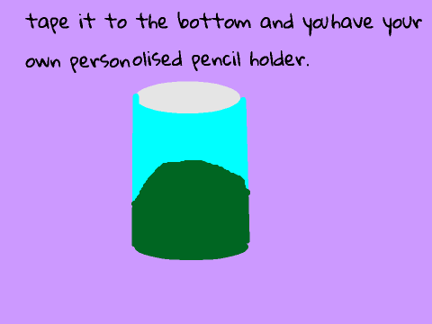 how to make a personolised pencil holder