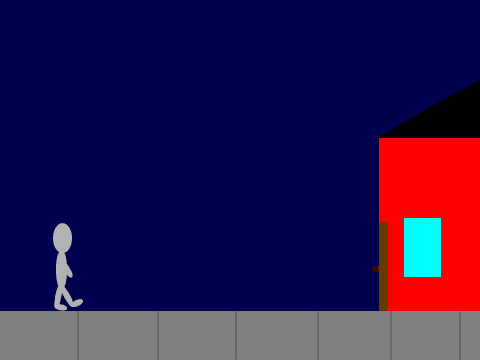 Walking Home At Night 1 (An Animation)