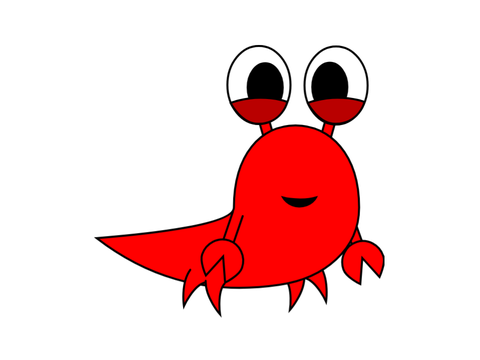 A sprite of Laughing Lobster from Phonics Farm in my way.