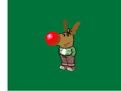 My drawing of chill guy (Christmas)