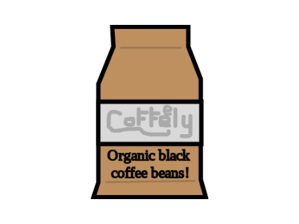 Coffeely: Black Coffee Beans
