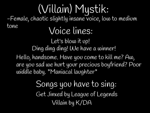 Audition for Fierceteeth and Mystik