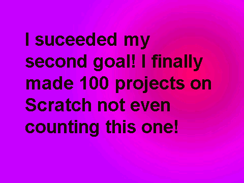 My second goal is succeeded!