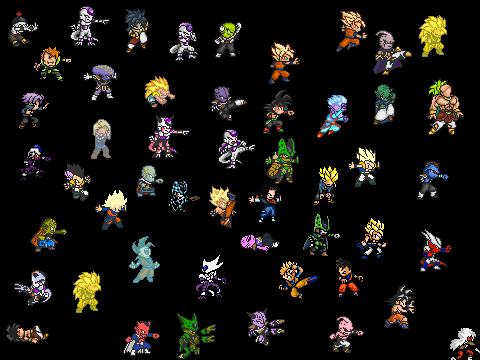 DBZ Ultimate Sprite Package!!! A-K (FX too)