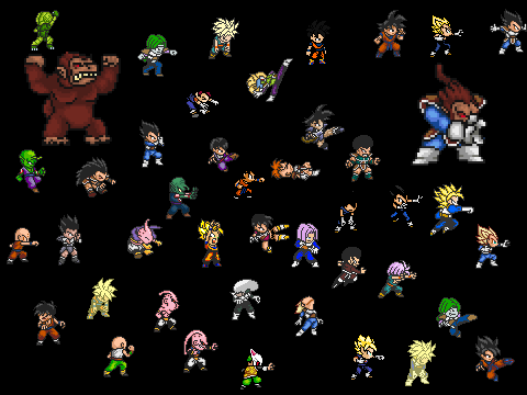 DBZ Ultimate Sprite Package!!! K-Z