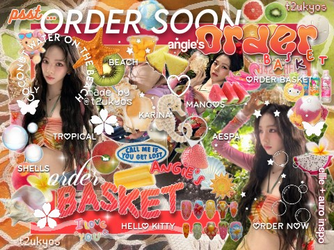 [ closed ] ໒꒰ ´͈ ᵕ  `͈ ꒱১   angie's ₊ㅤ⺌ㅤ˚  ◌rd̲e̲rㅤ₊ ⌒ basket . ⸝⸝