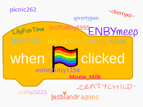 Sign if they should do this for Pride month!
