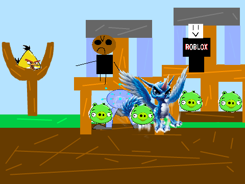Add yourself killing the piggys from Angry Birds remix