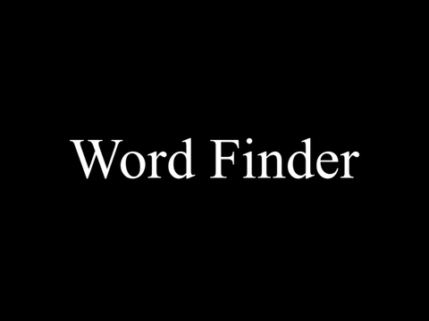 Word Finder - RAM48K
