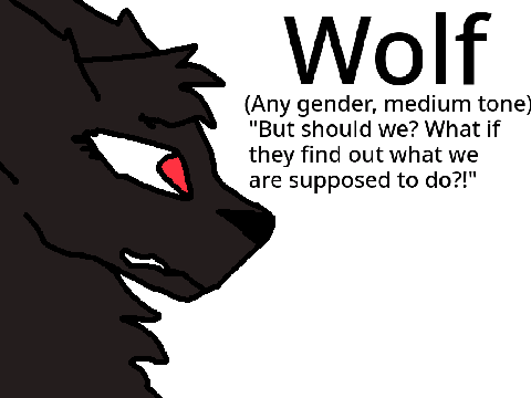 TFH auditions - Wolf, Misty, & Flower