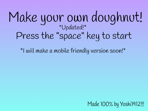 ~ Make your own donut! *Updated* Pastel Version ~