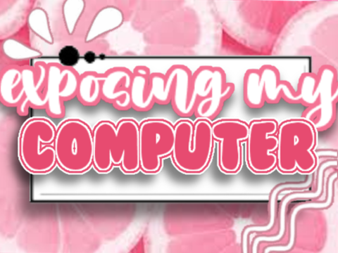 ˙ᵕ˙┊exposing my computer!