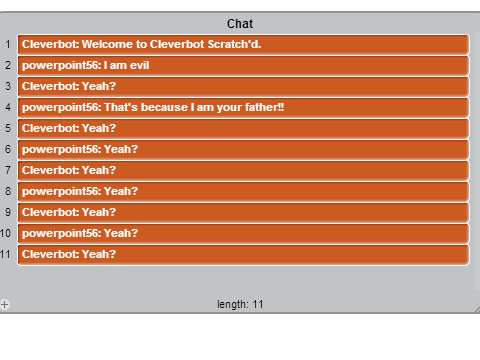 Cleverbot Scratch'd 3.2