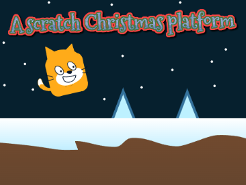 A scratch Christmas platform