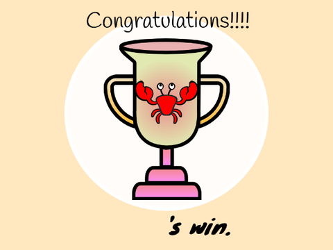 Small (and big!) Wins Trophy 