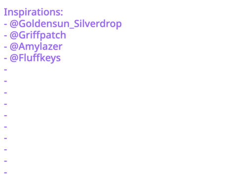 Wishlist/Inspiration list