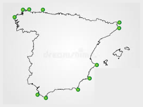 Physical map of Spain | CAPES