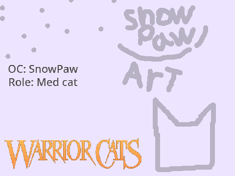 SnowPaw Art Warrior Cats