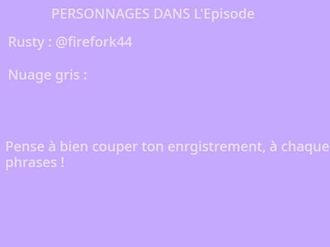 épisode 2 Lgdc, la série ! TEXTES 