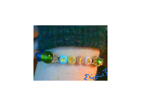 A bracelet as a reminder for myself <333