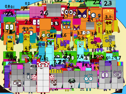 The Numberblocks band 0.1-10 remix