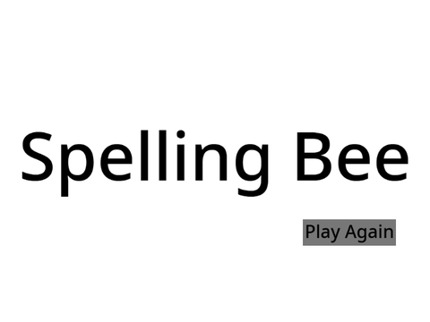 Spelling Bee