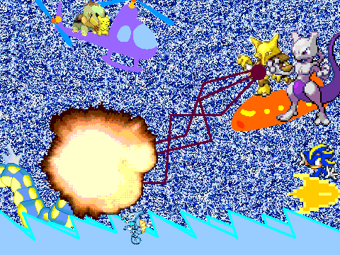 Add yourself running away fromfighting the rage of Gyrados and Kingdra[1][1][1][1]