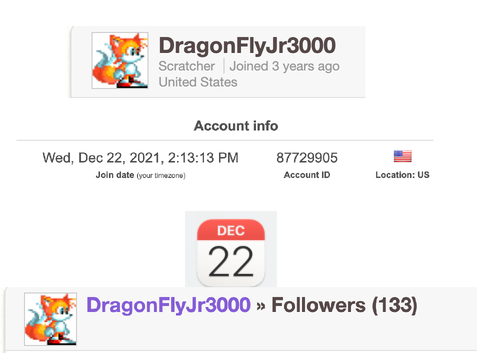 3 Years, 133 followers...