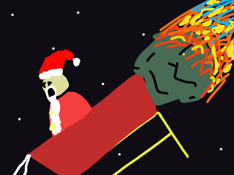 Santa's sleigh ride: HIT BY A METEOR?!