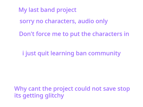 Last Band Project Due to leaving
