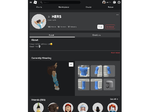 Alex’s Roblox profile :)