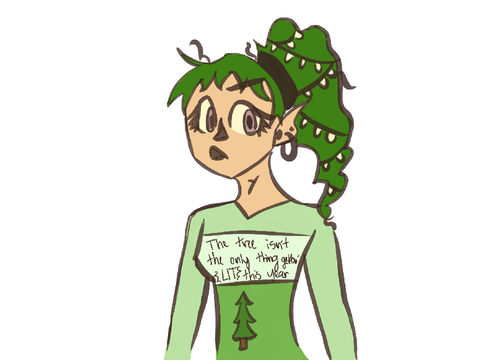 Christmas tree girl oc???.