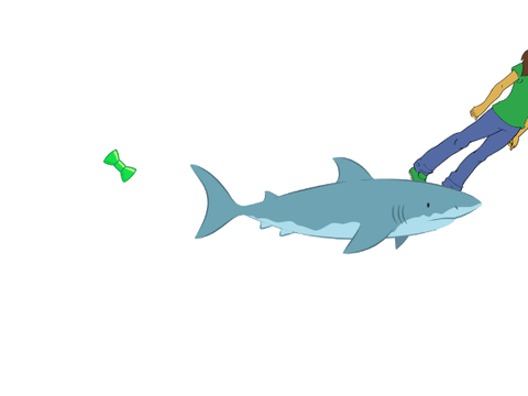 shark and gal