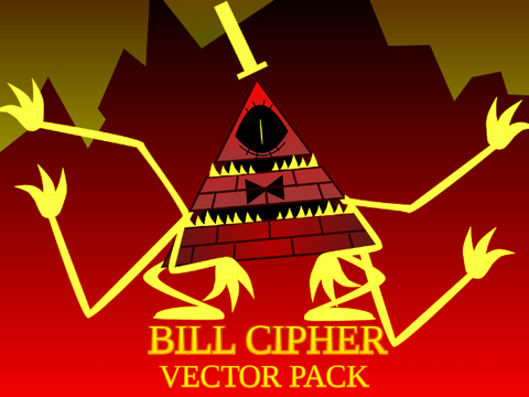 bill cipher vector pack lol
