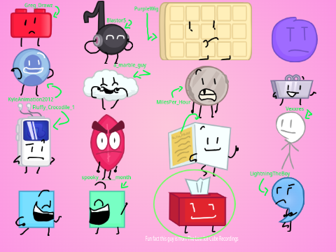 BFDI Extras Battle (CAMP!) (11/16) sign up