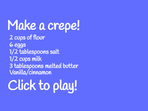 Make a crepe! (Game)
