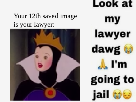 Your 12th Saved Image is Your Lawyer remix
