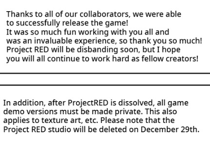 To the developers of Project RED.