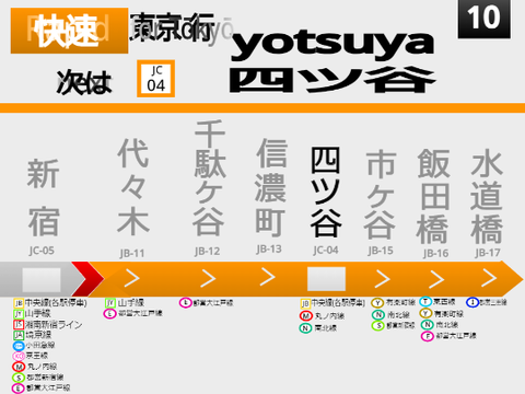 中央線LCD再現
