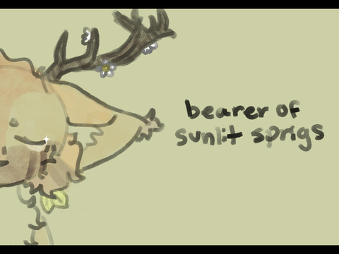 bearer of sunlit sprigs