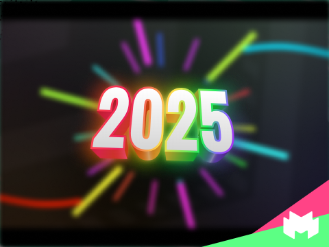 「2D」Colorful Intro for 2025! ➟ By @--Motion