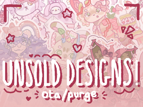 ⤑ [ closed !! ] unsold designs . ota purge 