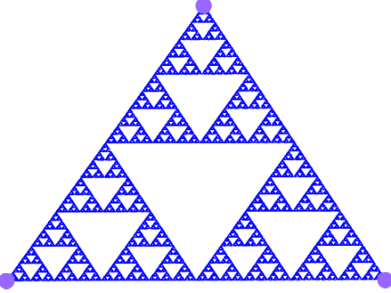 12 line Sierpinski triangle code :)