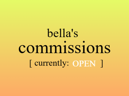 ⟶ commissions ☞ OPEN ⊰