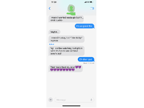 Best convo with my mom :3
