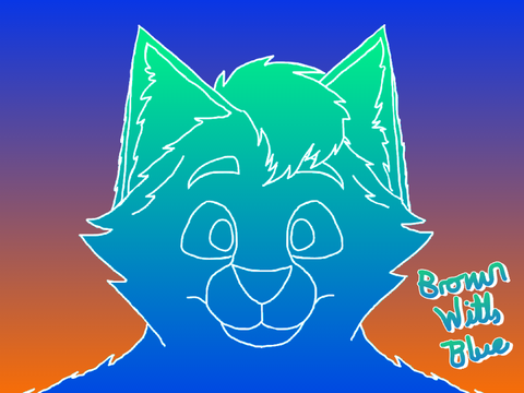 Furry Headshot Template by BrownWithBlue